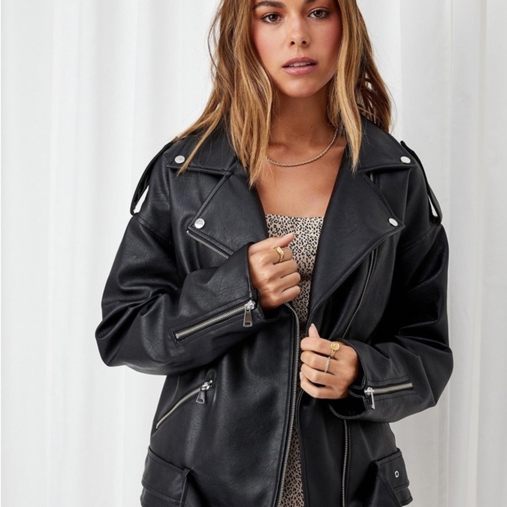 BOYFRIEND BIKER JACKETBLACK